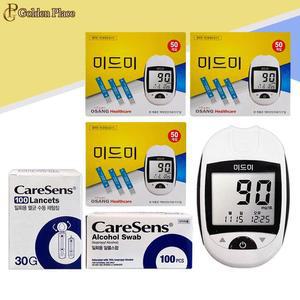미드미 혈당측정기+시험지150매+침100개+솜100매 검사지 당체크 G