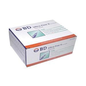 BD 울트라파인2 인슐린 주사기 31G 8mm 1ml 100개입 펜니들 주사침 G