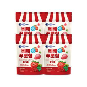[베베쿡] 베베푸룻칩 딸기 4봉
