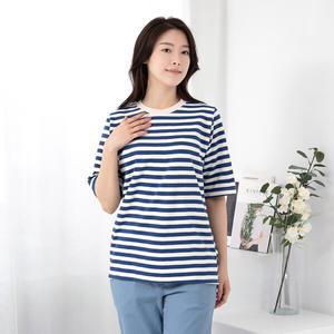 엄마옷 모슬린 50대 중년여성의류 엄마옷 면 스프라이트 라운드 반팔 티셔츠 TS403216 여성의류 빅사이즈 4