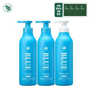 TS블루샴푸 500ml*2개+TS블루트리트먼트 500ml*1개+TS저스트샴푸 6g*4개