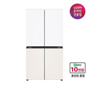 LG전자 디오스 4도어 냉장고 T875MHE111 가전구독