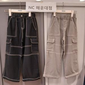 [보리보리/오후]완전 편한 일자핏 카고 팬츠~~스판짱 스티치 팬츠 OHTC25102