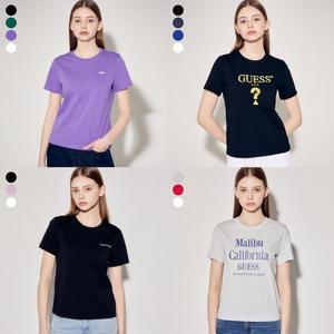 [갤러리아] GUESS Jeans S/S [여성] 레터링  로고 반팔티셔츠 4종 택1