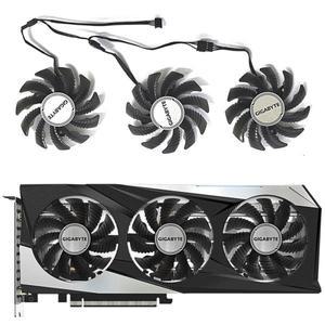 T128010SU RX6600XT 6700XT GPU 팬 기가 바이트 지포스 RTX 3060 Ti 3070Ti 게임 오버클럭 그래픽 냉각