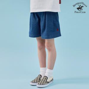 [폴로클럽] 투턱데님밴딩반바지_데님
