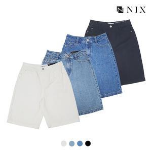 [NIX]여) 코튼 컬러 워싱 5부 버뮤다(FNQMDDH550M)