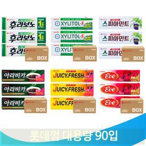 롯데껌 대용량껌 90입 후라보노 스피아민트 자일리톨