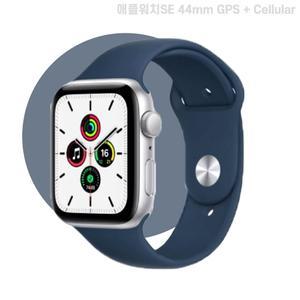 워치SE 44mm GPS+Cellular 실버 알루미늄 케이스 어비스블루 스포츠밴드 MKRY3KH/A [