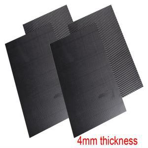 탄소 섬유 강화 플라스틱 CFRP 플레이트, 두께 4mm, 3K 탄소 섬유 시트, CNC 조각 모형 항공기