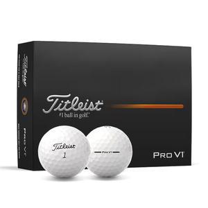 타이틀리스트 PRO V1 골프공 12구 2025년 화이트, 1개