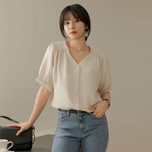 [엘리시아] (30%할인) 터스 브이 셔링 반팔 BL