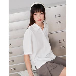 여성) 볼륨 카라 반팔 티셔츠_EPE2TT2101