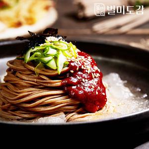 [별미도감] 메밀비빔막국수 5인분세트 (면1kg+비빔장5개)