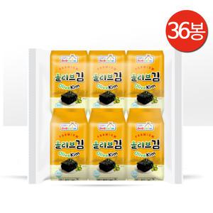 밥달라스 몸에 좋은 올리브유 첨가 올리브김 도시락김 4g 36봉