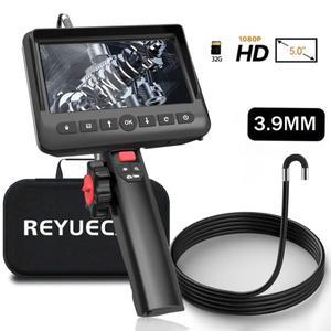 REYUECAM 2.0MP 3.9mm 관절 내시경 카메라 2 웨이 210 학위 스티어링 산업용 내시경 스피커 6 LED