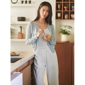 탑텐 여성 리넨라이크 와이드 밴딩 팬츠MSF2PP2602