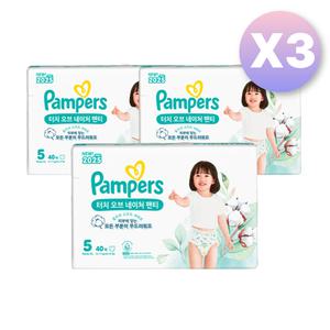 팸퍼스 기저귀 터치 오브 네이처 팬티형 5단계 X 9팩