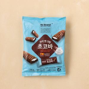 노브랜드 쿠키앤크림 초콜릿바 240g