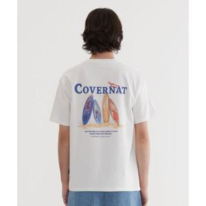 매장정품 커버낫 COVERNAT 수피마 쿼드 보드 그래픽 티셔츠 White CO2502ST17WH 568308