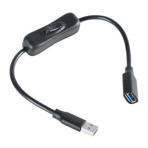 USB 케이블 A 암 익스텐션 블랙 스위치 온 오프 데이터   코드 3.0