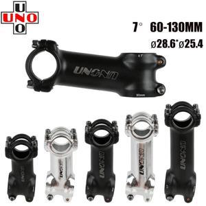 UNO-스템 자전거 초경량 7 도 MTB 로드 스템 밸런스 포크 28.6 25.4MM 60-130MM 산악 합금