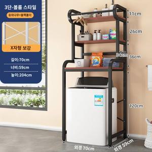 선반 건조기 수납장 거치대 세탁기선반 무타공 수납 일반 화이트/화이트
