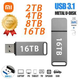 대용량USB 호환 USB메모리 128GB 1TB 2TB 샤오미 오리지널 금속 3.1 펜 드라이브 키 휴대용 플래시 메모리