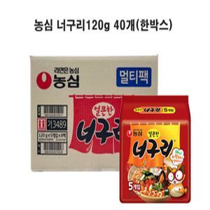농심 얼큰한 너구리 120g 40개