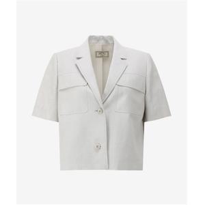 [롯데백화점]DEWL 린넨 블렌드 크롭 재킷 D252MSF233