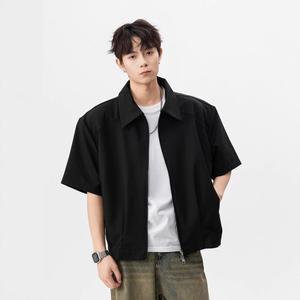 남성 캐주얼 여름 자켓 오버사이즈 패드 반팔 코트 재킷 DUCHI2
