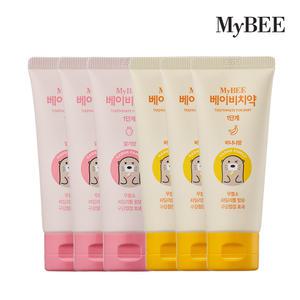마이비 겔형 베이비치약 1단계(50g)(0~2세)/아기치약x3개_향선택