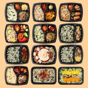 굿스푼 도시락 나물 비빔밥 12팩 맛있는 밥 반찬 건강한 영양 관리 음식 간편 식단