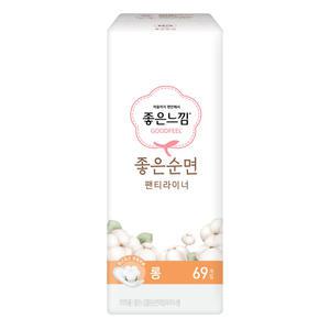 좋은느낌 좋은순면 데일리라이너 롱 69개입 1팩
