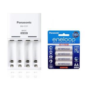 파나소닉 BQ-CC51 일반충전기+에네루프 AA 2000mAh 4알 1개