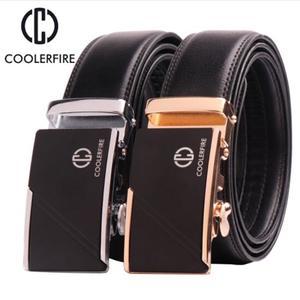COOLERFIRE 정품 천연소가죽 남성 자동 버클벨트