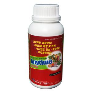 50번 애니타임500ml  배추 고추 마늘 양파 블루베리 사과 포도 배나무 감나무 매실 복숭아 소나무 잔디 아미노산 냉해 동해 연속착과 텃밭 유박 퇴비 밑거름 식물영양제 복합비료