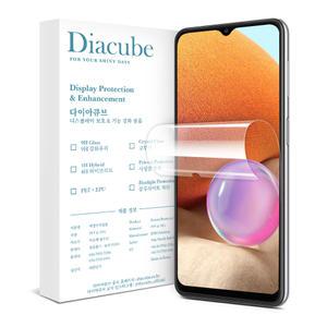 다이아큐브 갤럭시A32 LTE 깨지지않는 6H유리코팅 PET EPU 하이브리드 방탄강화 액정보호필름,2매