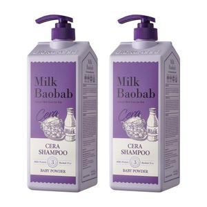 밀크바오밥 세라 샴푸, 베이비파우더, 1200ml, 2개