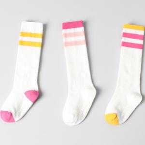 노디자인 망사 핑크 투라인 반장(3켤레) 아동 유아 아기 여아 어린이 봄 가을 겨울 니삭스 반타이즈 양말