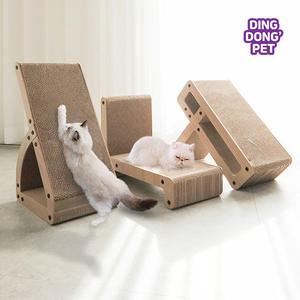 딩동펫 반려동물 우드 다각도 고양이 수직스크래쳐