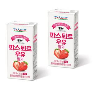 파스퇴르 딸기 우유 190ml x 48팩