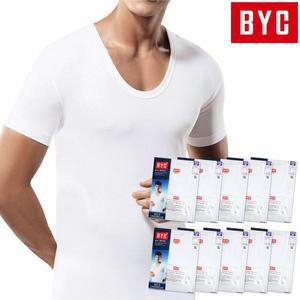 (제이지몰)BYC 순면 반팔런닝 남성 메리야스 이너웨어 10매