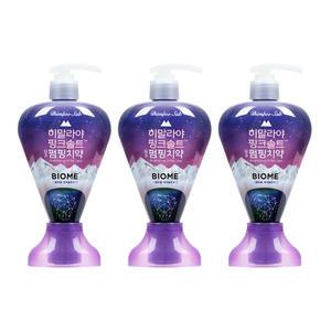 히말라야핑크솔트 펌핑치약 바이옴, 285g, 3개
