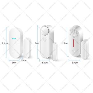 Tuya-스마트 WiFi 도어 센서 열림 닫힘 감지기 알람 Alexa Google Home 호환 디지털 문 자동 탐지 구글 어