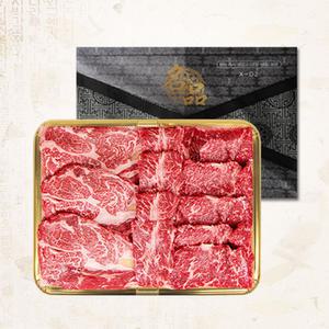 1등급 한우 암소구이1kg 선물세트 등심+채끝+특수부위