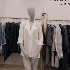 [하프클럽/프로그램]프로그램 NC해운대점 파격할인  캐리어우먼 시원한 쉬폰7부자켓 P232J033