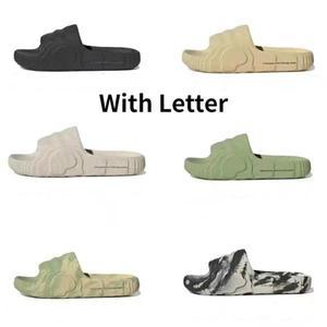 여성 여름 비즈구슬 슬리퍼 슬리퍼 Adilette22 슬라이드 비치 샌들 실내 야외 홈 남성과 여성 조용하고 편