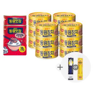 동원 라이트스탠다드참치 85g, 12개+동원맛참 매콤참기름 90g, 4개 + 증정(동원참치 캐릭터 볼펜)