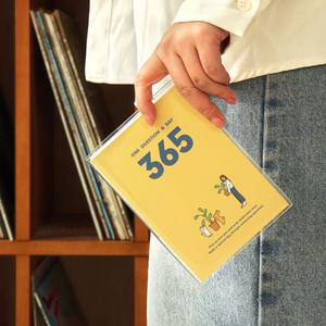 자문자답 365 행복 질문 감사 마음 감정 일기 다이어리 성인 일기장 만년 1년 다이어리 노트